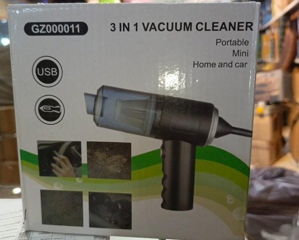 3 In 1 Vacuum Cleaner Mini Portable For Home And Car