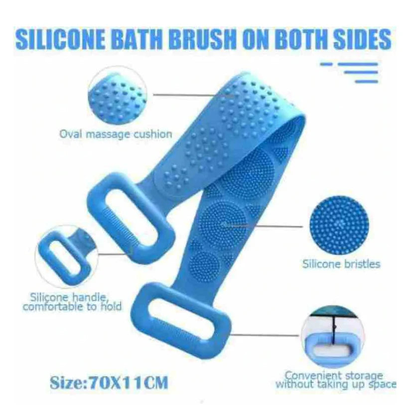 Double Side Silicone Bath Body Belt