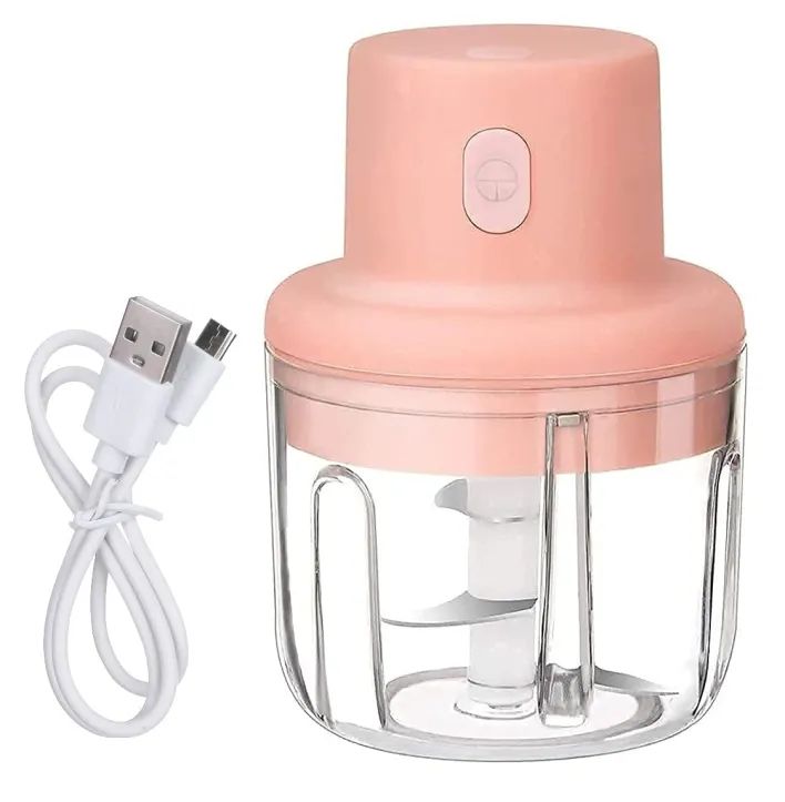 Portable Electric USB Rechargeable Fruit Vegetable Grinder Food Speedy Chopper