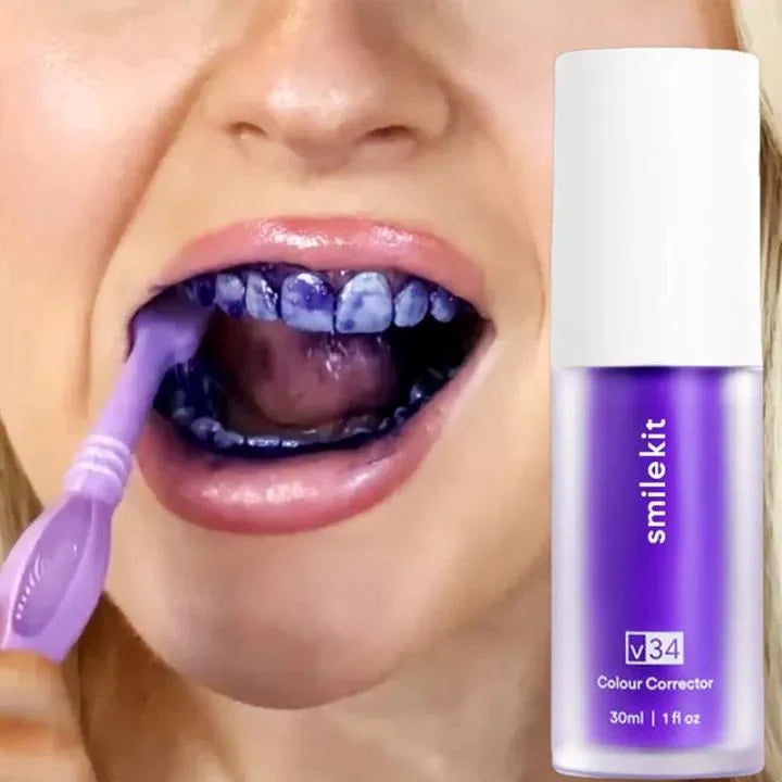 30ml V34 Purple Whitening Toothpaste Care For Teeth Gums