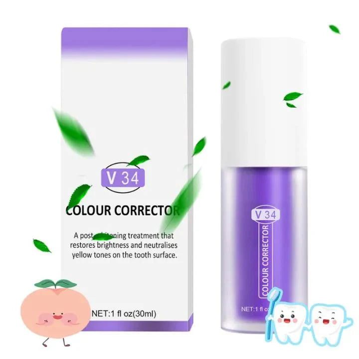 30ml V34 Purple Whitening Toothpaste Care For Teeth Gums