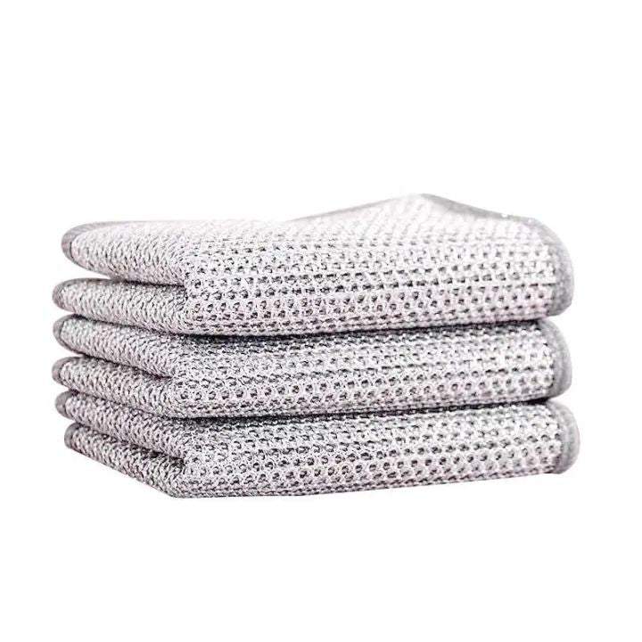 (Pack Of 8) Dish Scrubber Kitchen Cleaning Cloth Metal Multipurpose Wire Dishwashing