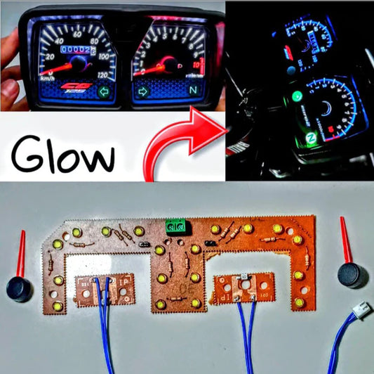 Glow kit with 2 red needles CD & 125