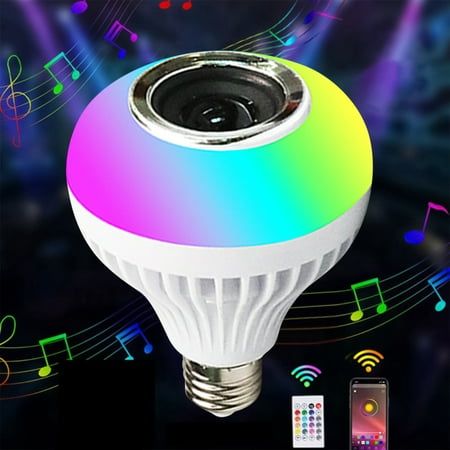 Bluetooth Speaker Music Light Bulb With Remote