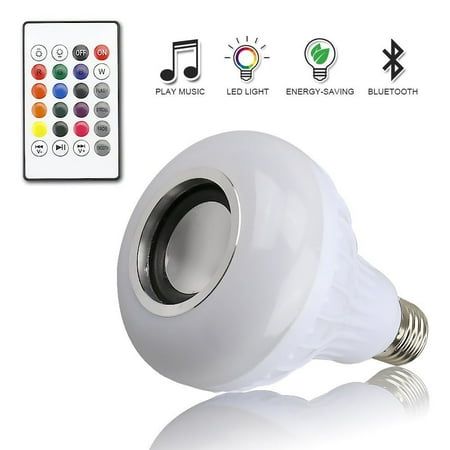Bluetooth Speaker Music Light Bulb With Remote