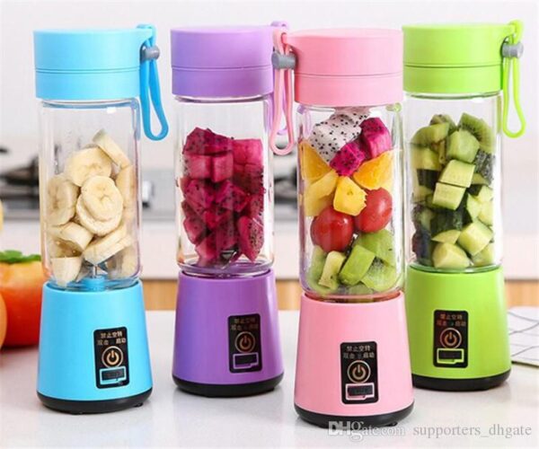 Juicer Portable Outdoor Juicing Cup  Machine Usb Charging Fruit Vegetable Blender (random Color)
