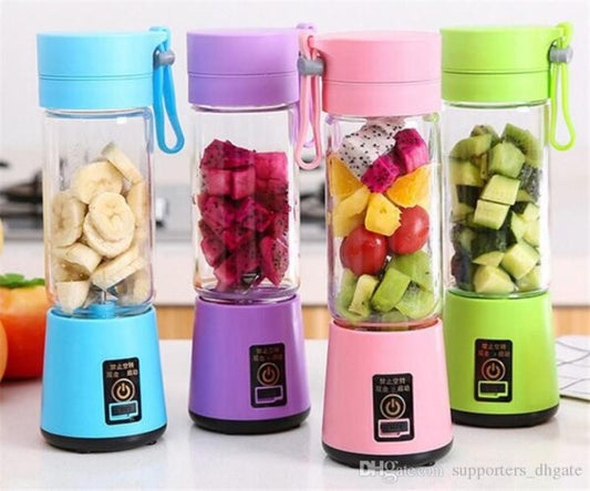 Juicer Portable Outdoor Juicing Cup  Machine Usb Charging Fruit Vegetable Blender (random Color)
