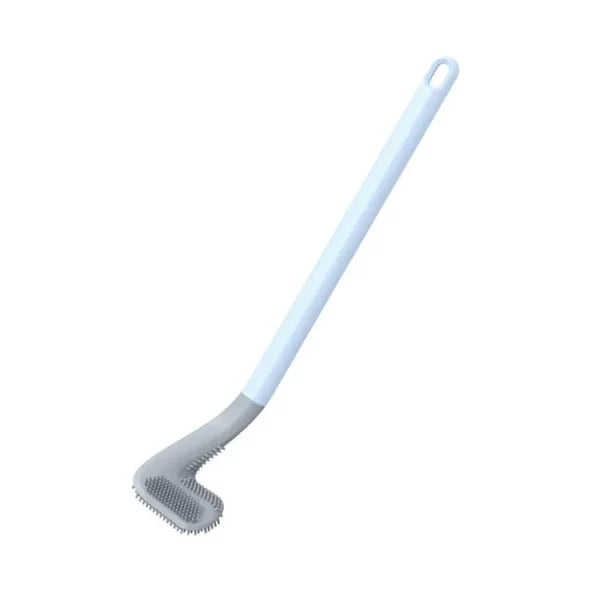 (Pack Of 2)  Flexible Silicone Rubber Toilet Brush Cleaning Golf Style