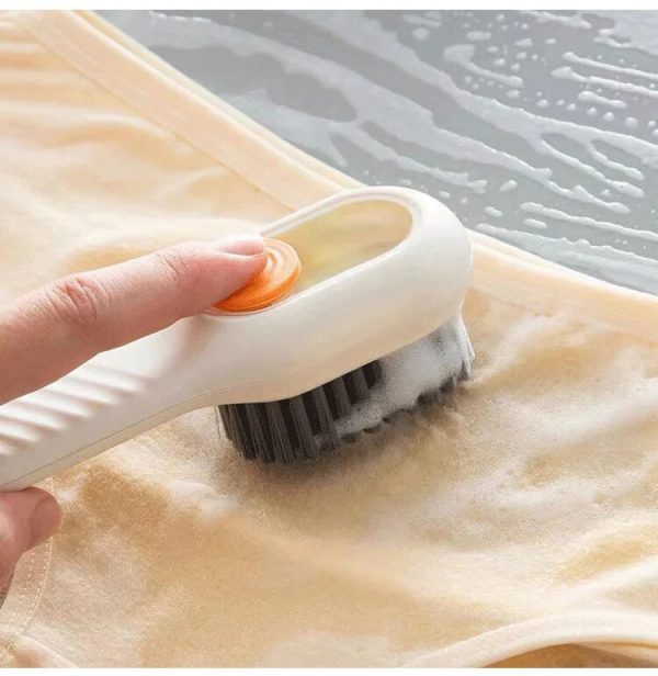 (Pack of 2) Multi-purpose Shoe Brush Soft Bristle Automatic Liquid