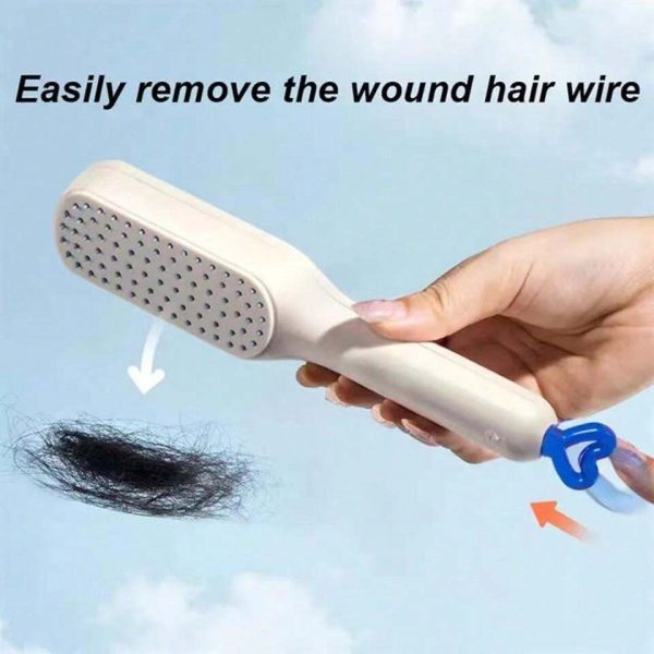 Self Cleaning Anti Static Massage Hair Comb